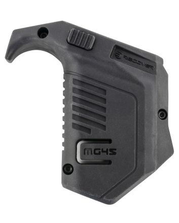 Recover Tactical MG4501 Angled Mag PouchDouble Stack, Black Polymer, 45 ACP/10mm Auto, Compatible w/ Glock