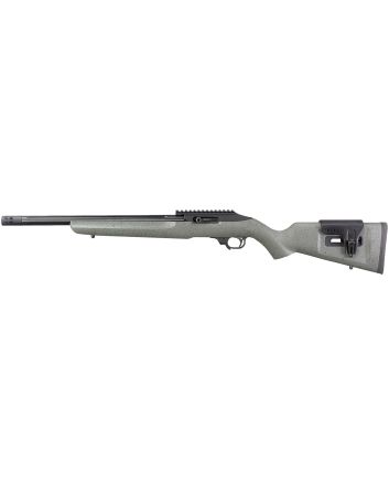 Ruger 31110 10/22 Competition22 LR 10+1 16.12" Black Anodized Barrel, Black Hard Coat Anodized Aluminum Receiver, Black/Gray Speckled Laminate Stock, Left Hand, Optics Ready