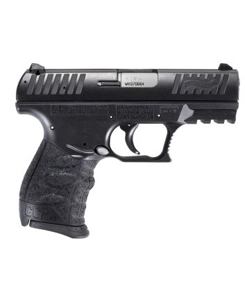 Walther Arms 5083500 CCP M2 + 9mm Luger 8+1 3.54" Barrel, Polymer Frame With Picatinny Acc. Rail, Serrated Black Cerakote Steel Slide, Reversible Magazine Release, Manual Safety