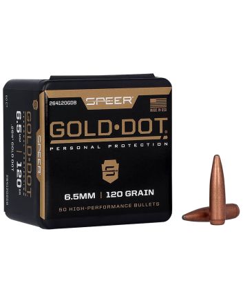 Speer 264120GDB Gold Dot264Cal 120gr Bonded Soft Point 50 Per Box/20 Case