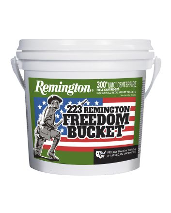 Remington Ammunition 23897 UMC Freedom Bucket 223Rem 55gr Full Metal Jacket 300 Per Box/4 Case