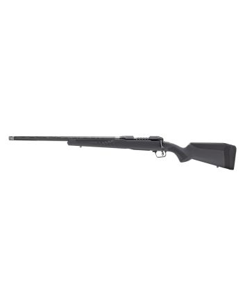 Savage Arms 57713 110 UltraLite Full Size 308 Win 4+1 22" Carbon Fiber Threaded Barrel Black Melonite Drilled &amp; Tapped Stainless Steel Receiver Adj AccuStock Matte Gray Synthetic Stock, Left Hand