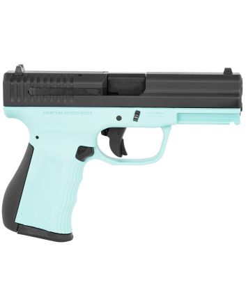 FMK G9C1G2TBSS 9C1 G2 9mm Luger 14+1 4" Black Stainless Steel Barrel, Black Serrated Carbon Steel Slide, Blue Jay Polymer Frame w/Picatinny Rail, Black Backstrap Grip