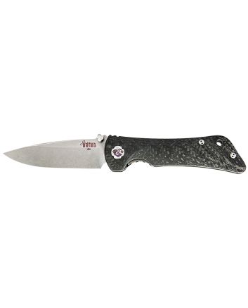 Southern Grind SG06030008 Spider Monkey3.25" Folding Drop Point Plain Satin S35VN SS Blade, 4.19" Black Textured Carbon Fiber Handle, Includes Pocket Clip