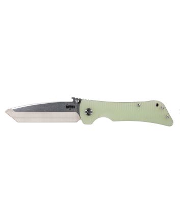 Southern Grind SG02050009 Bad Monkey4" Folding Tanto Plain Satin 14C28N Steel Blade, 5.25" Jade Ghost Green G10 Handle, Includes Pocket Clip