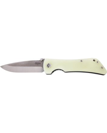 Southern Grind SG03030004 Bad Monkey4" Folding Drop Point Plain Satin 14C28N Steel Blade, 5.25" Jade Ghost Green G10 Handle, Includes Pocket Clip