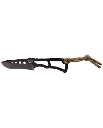 Southern Grind SG04030100 VerminFixed Drop Point Plain Black S35VN SS Blade, Includes Lanyard/Sheath