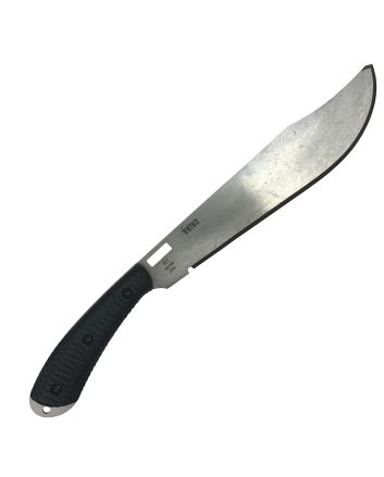 Southern Grind SG01070002 Grandaddy11.78" Fixed Bowie Plain Satin 8670 Steel Blade, Black G10 Handle