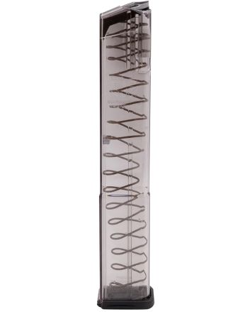 ETS Group GLK18G2 Pistol Mags32rd Extended w/Gen2 Floor Plate 9mm Luger Compatible w/ Glock 17/18/19/19X/26/34/45 Clear Polymer