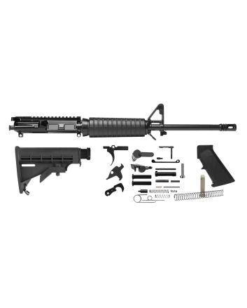 Del-Ton Inc RKT101 Heavy Carbine Rifle Kit5.56x45mm NATO 16" Chrome Moly Vanadium Barrel 7075-T6 Anodized Aluminum Rec with A2 Flash Hider