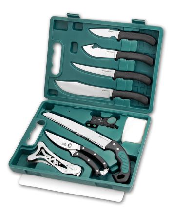 Outdoor Edge GP1 Game Pro Game Processor Kit 420J2 Stainless Steel Black Nonslip TPR