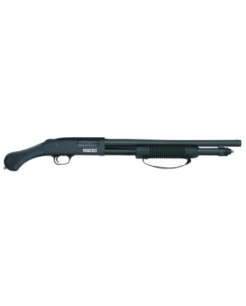 Mossberg 51600 590S Shockwave Full Size Frame 12 Gauge Pump 3" 10+1 18.50" Matte Blued Steel Barrel, Black Anodized Stainless Steel Receiver, Black Raptor Birdshead Grip