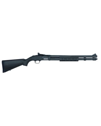 Mossberg 51602 590SFull Size 12 Gauge Pump 3" 13+1 20" Matte Blued Steel Barrel, Black Anodized Engraved Stainless Steel Receiver, Black Synthetic Stock, Right Hand, Accu-Choke