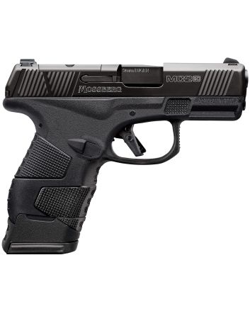 Mossberg 89025 MC2sc Sub-Compact 9mm Luger 3.40" 14+1,11+1 Matte Black DLC Stainless Steel with Optics Cut Aggressive Textured Black Polymer Grip (No Safety)