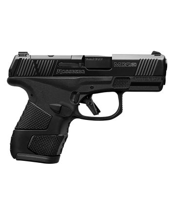 Mossberg 89045 MC2sc Sub-Compact 9mm Luger 3.40" 10+1 Matte Black DLC Stainless Steel with Optics Cut Aggressive Textured Black Polymer Grip with Cross-Bolt Safety