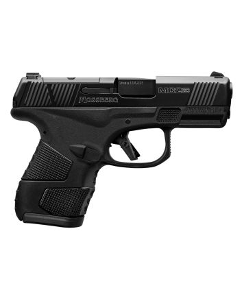 Mossberg 89046 MC2sc Sub-Compact 9mm Luger Caliber with 3.40" Barrel, 10+1 Capacity, Matte Black Finish Frame, Serrated/Optic Cut Black DLC Stainless Steel Slide &amp; Aggressive Textured Polymer Grip