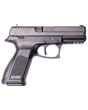 ATI ATIGFX910 FXS-99mm Luger 10+1, 4.10" Steel Barrel, Black Nitride Serrated Steel Slide, Black Polymer Frame w/Beavertail &amp; Picatinny Rail