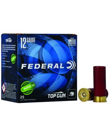 Federal TG12W8 Top Gun Paper Wad 12Gauge 2.75" 1 1/8oz 8Shot 25 Per Box/10 Case