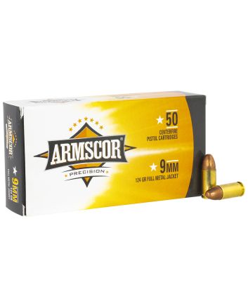Armscor 50041PH Precision9mmLuger 124gr Full Metal Jacket 50 Per Box/20 Case