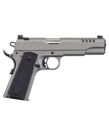 Auto-Ordnance 1911TCAC6N 1911 A145 ACP 7+1 5" Savage Silver Cerakoate, Serrated/Ported Slide,Black Rubber Grips, TruGlo Night Sights