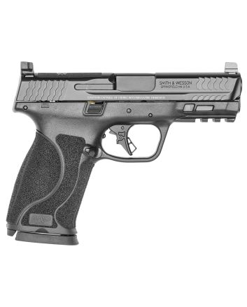 Smith &amp; Wesson 13389 M&amp;P M2.0Full Size 10mm Auto 15+1, 4" Black Armornite Stainless Steel Barrel, Optic Cut/Serrated Stainless Steel Slide, Matte Black Polymer Frame w/Picatinny Rail