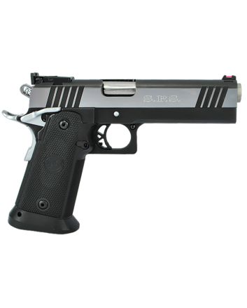TriStar 85674 SPS Pantera 1911 9mm Luger 18+1, 5" Stainless Steel Barrel, Black Chrome Serrated Steel Slide, Black Steel Frame w/Beavertail, Black Polymer Grip