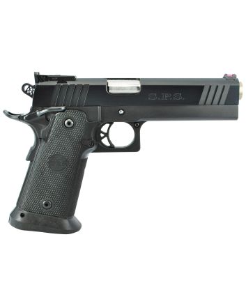 TriStar 85675 SPS Pantera 1911 9mm Luger 18+1, 5" Stainless Steel Barrel, Black Chrome Serrated Steel Slide, Black Steel Frame w/Beavertail, Black Polymer Grip