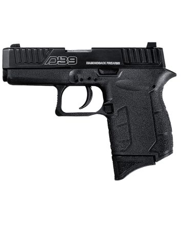 Diamondback DB0200P001 DB9 Gen4 Micro-Compact Frame 9mm Luger 6+1, 3.10" Stainless Steel Barrel, Black Serrated Stainless Steel Slide, Black Polymer Frame w/Beavertail &amp; Grip
