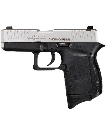 Diamondback DB0200P021 DB9 Gen4 Micro-Compact Frame 9mm Luger 6+1, 3.10" Stainless Steel Barrel, Nickel Boron Serrated Stainless Steel Slide, Black Polymer Frame Black &amp; Grip