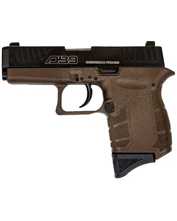 Diamondback DB0200P071 DB9 Gen4 Micro-Compact Frame 9mm Luger 6+1, 3.10" Stainless Steel Barrel, Black Nitride Serrated Stainless Steel Slide, Midnight Bronze Polymer Frame &amp; Grip