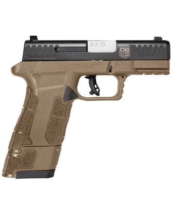 Diamondback DB0300P061 AM2Sub-Compact Frame 9mm Luger 17+1, 3.50" Stainless Steel Barrel, Black Nitride Serrated Stainless Steel Slide, Flat Dark Earth Polymer Frame w/Picatinny Rail &amp; Polymer Grip