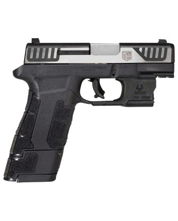 Diamondback DB0301P031 AM2 w/Laser Sub-Compact Frame 9mm Luger 17+1, 3.50" Stainless Steel Barrel, Serrated Stainless Steel Slide, Black Polymer Frame w/Picatinny Rail &amp; Polymer Grip, Viridian Laser