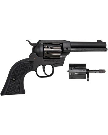 Diamondback DB0500A001 Sidekick22 LR/22 WMR 9 Shot, 4.50" Black Cerakote Steel Barrel &amp; Cylinder, Black Cerakote Zinc Alloy Frame Black Checkered Grips, Hammer Safety, Exposed Hammer