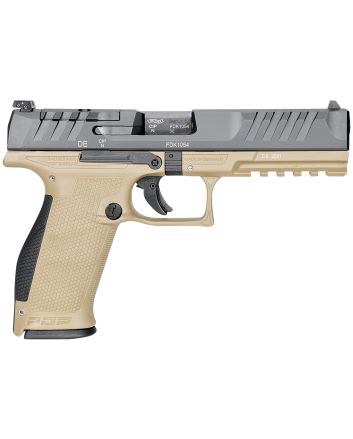 Walther Arms 2858410 PDP Optic Ready 9mm Luger 5" 18+1 Black Steel Slide Performance Duty TexturedPolymer Grip (Full Size)