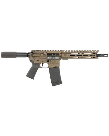 Diamondback DB1915K071 DB155.56x45mm NATO 30+1 10" Black Nitride Threaded Barrel, M-LOK Handguard, Midnight Bronze Aluminum Picatinny Rail Receiver, Black Buffer Tube, Black Magpul Grip, Right Hand