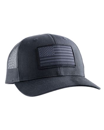 Magpul MAG1215-001 StandardBlack Adjustable Snapback OSFA Structured Woven American Flag Patch