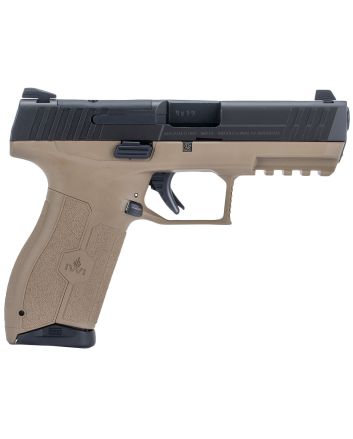 IWI US M9ORP10FDNS MASADAFull Size 9mm Luger 10+1, 4.10" Black Button Rifled Steel Barrel, Black Optic Ready/Serrated Steel Slide, Flat Dark Earth Polymer Frame w/Picatinny Rail, Ambidextrous