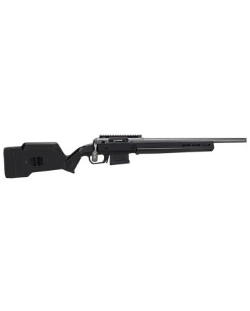 Savage Arms 57734 110 Hunter Full Size 308 Win 5+1 18" Tungsten Gray Cerakote Threaded Barrel, Drilled &amp; Tapped w/Picatinny Rail Steel Receiver, M-LOK Forend, Black Magpul Hunter Synthetic Stock