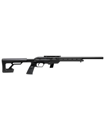 Savage Arms 45114 64 Precision 22 LR 10+1 16.50" Matte Black Threaded Heavy Carbon Steel Barrel, Drilled &amp; Tapped Carbon Steel Receiver, M-Lok Compatible Forend, Black Synthetic Chassis Stock