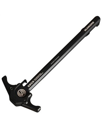 SilencerCo AC5062 Gas Defeating Charging Handle made of Black Anodized 7075-T6 Aluminum &amp; Ambidextrous Design for AR-15