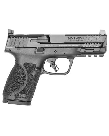 Smith &amp; Wesson 13563 M&amp;P M2.0Compact 9mm Luger 15+1, 4" Black Armornite Steel Barrel &amp; Optic Cut/Serrated Slide, Matte Black Polymer Frame w/Picatinny Rail