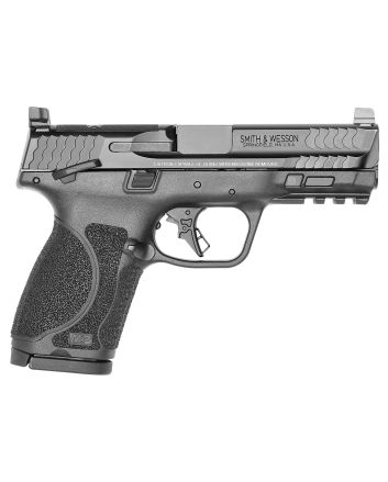 Smith &amp; Wesson 13568 M&amp;P M2.0Compact 9mm Luger 15+1, 4" Black Armornite 4" Stainless Steel Barrel &amp; Optic Ready/Serrated Slide, Matte Black Polymer Frame w/Picatinny Rail
