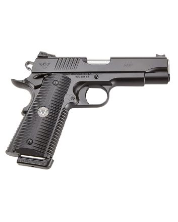 Wilson Combat ACPFS9A ACP Full-Size SAO 9mm Luger 5" 10+1 Black Armor-Tuff Carbon Steel Frame/Slide Black G10 Eagle Claw Grips Ambi Thumb Safety