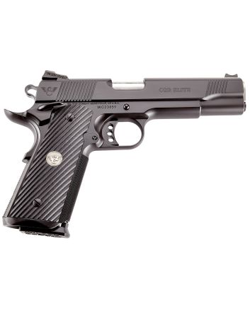 Wilson Combat CQBEFS45A CQB Elite 45 ACP 8+1 5" Stainless Match Grade Barrel, Black Serrated Carbon Steel Slide, Black Carbon Steel Frame w/Beavertail, Black G10 Starburst Grip
