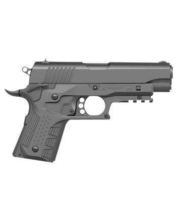 Recover Tactical CC3C-04 Grip &amp; Rail SystemGray Polymer Picatinny for Compact 1911