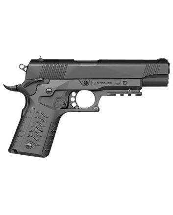 Recover Tactical CC3H04 Grip &amp; Rail SystemGray Polymer Picatinny for Standard Frame 1911