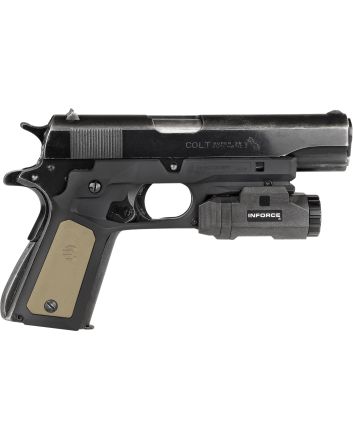 Recover Tactical CC3P0102 Frame GripBlack Polymer Frame with Interchangeable Black &amp; Tan Panels for Standard Frame 1911