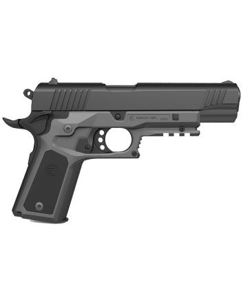 Recover Tactical CC3P0401 Frame GripGray Polymer Frame with Interchangeable Black &amp; Gray Panels for Standard Frame 1911