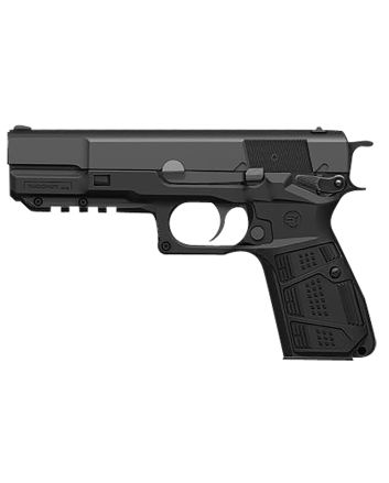 Recover Tactical HPC01 Grip &amp; Rail SystemBlack Polymer Picatinny for Browning Hi-Power