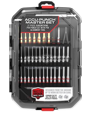 Real Avid AVMAPS Accu-Punch Master Set Black Universal Firearm 37 Pieces